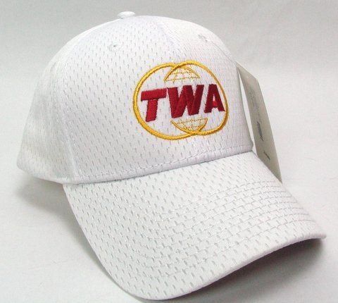 TWA Gold Globe Logo Mesh Cap