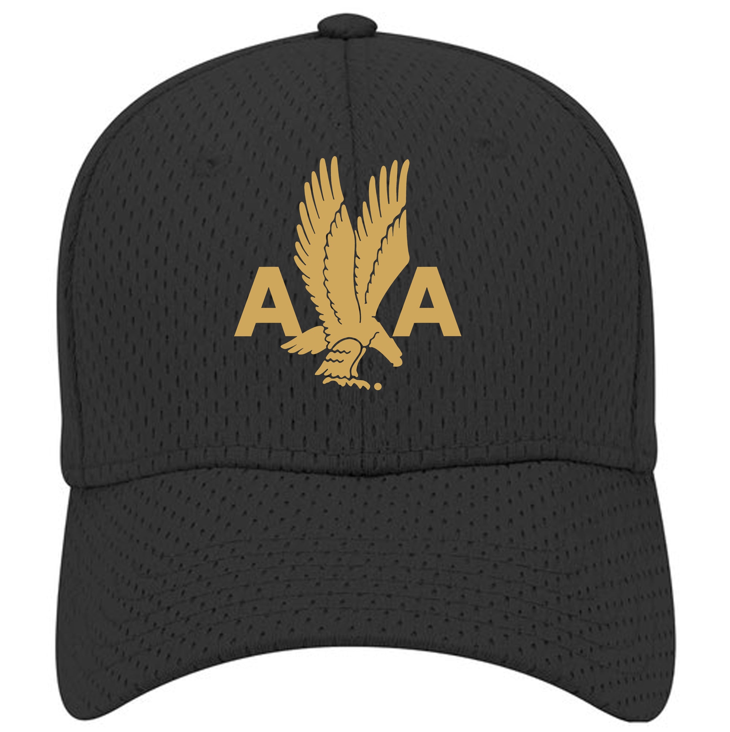 Mesh Cap w/Gold Eagle Logo