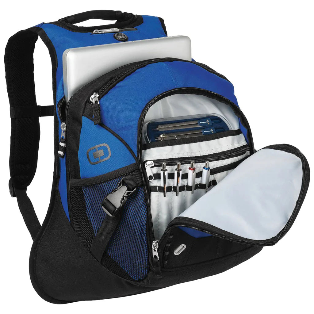 Pan American Airways Logo - Royal Blue Ogio Fugitive Backpack- FRONT POCKET SEWN SHUT FOR EMBROIDERED LOGO