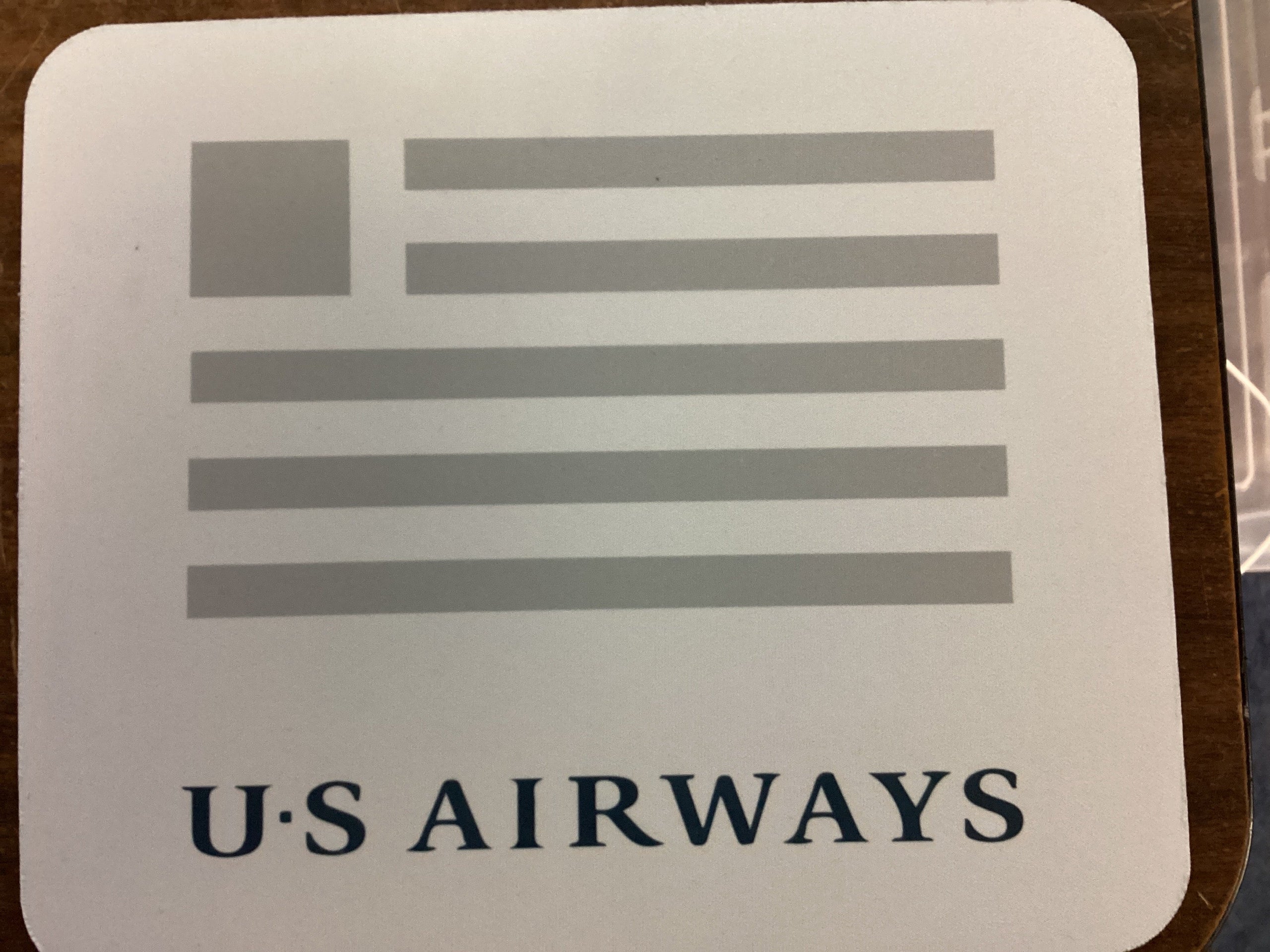 US Airways Flag Mousepad - WHT/GRY/BLU