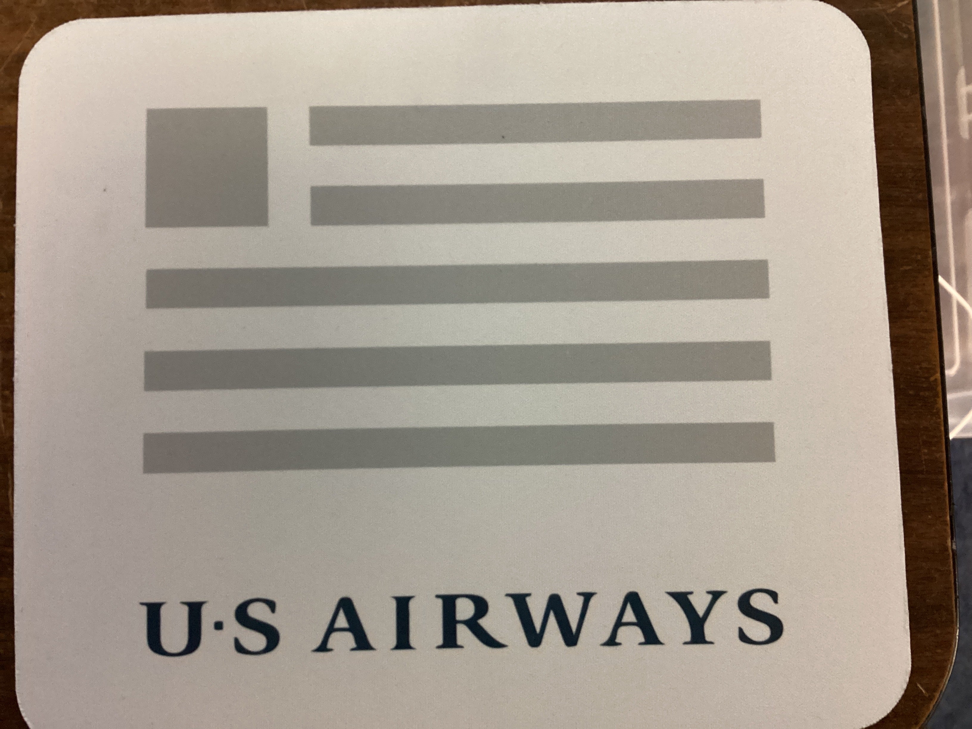 US Airways Flag Mousepad - WHT/GRY/BLU