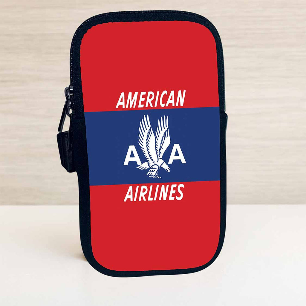 American Airlines 1940's Red Travel Pouch