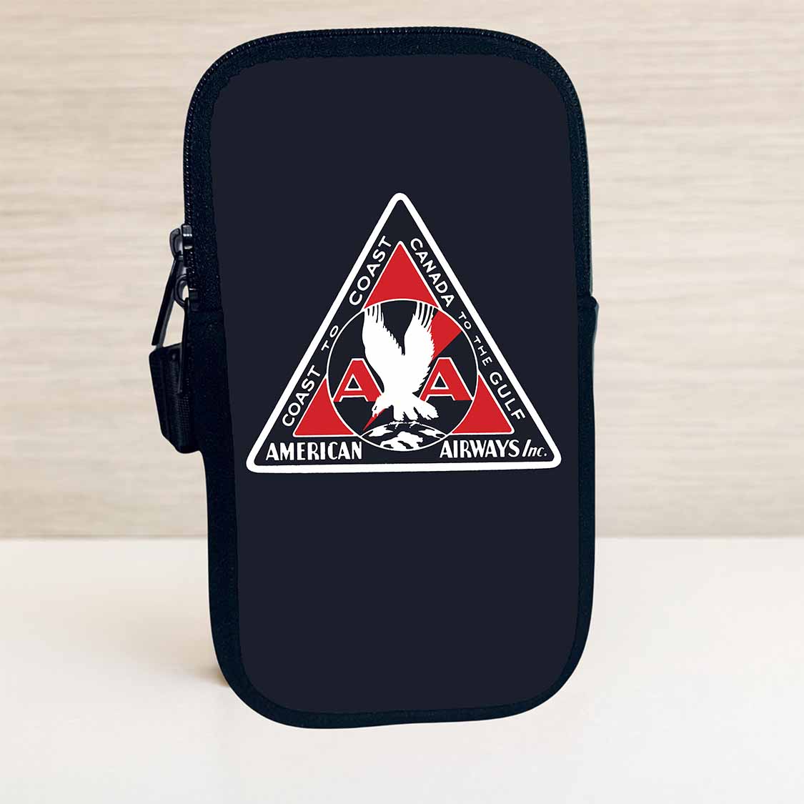 American Airlines 1930's Triangle Bag Sticker Travel Pouch