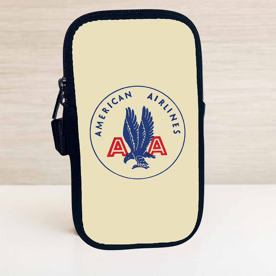 American Airlines 1940's Bag Sticker Travel Pouch