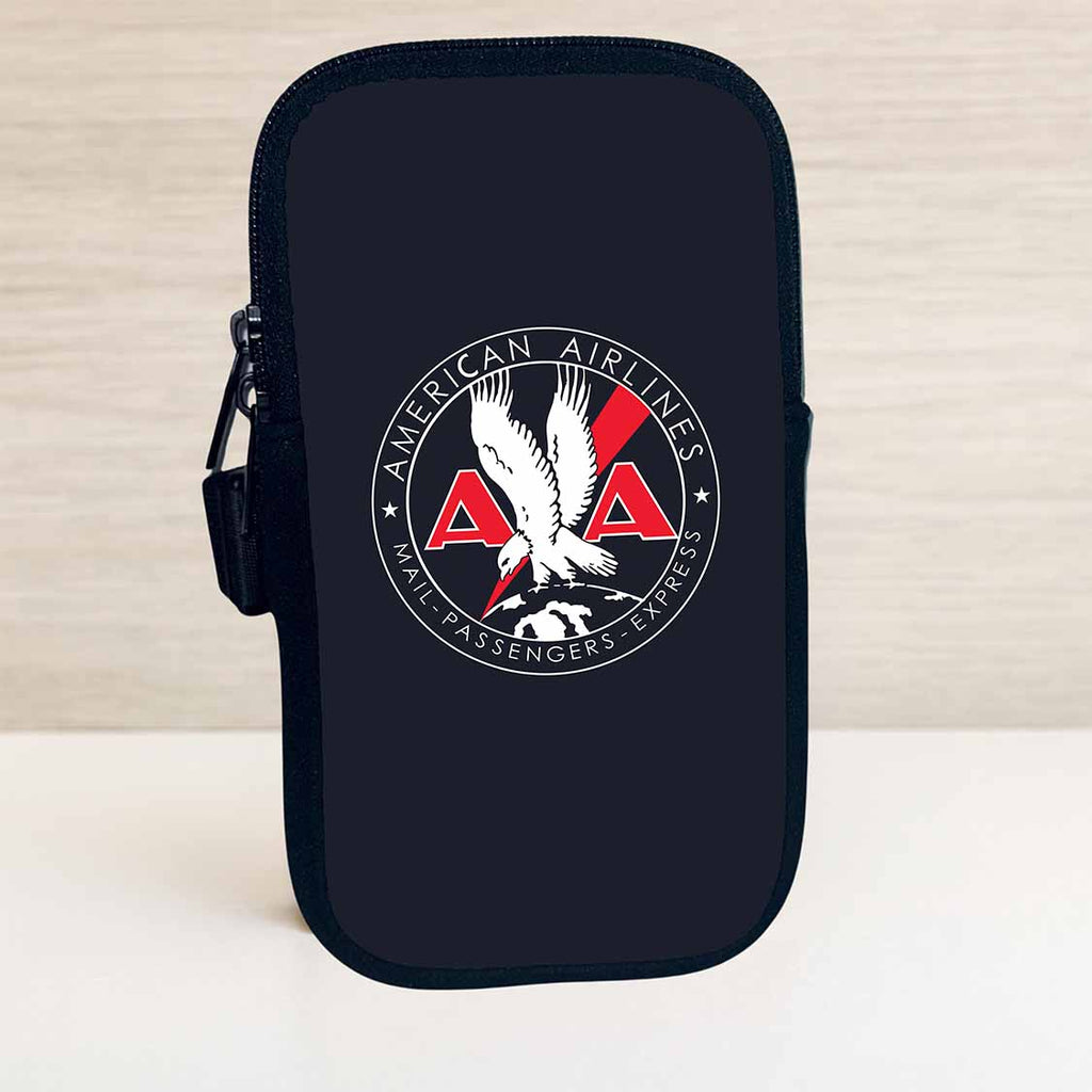 American Airlines 1930's Mail Passenger Cargo Bag Sticker Travel Pouch