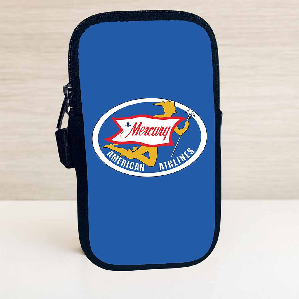 American Airlines Mercury Service Bag Sticker Travel Pouch