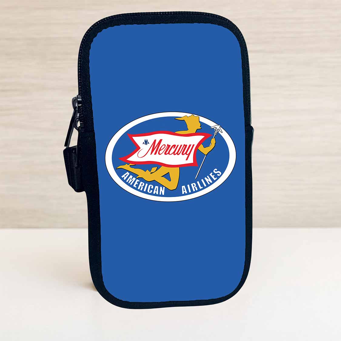 American Airlines Mercury Service Bag Sticker Travel Pouch