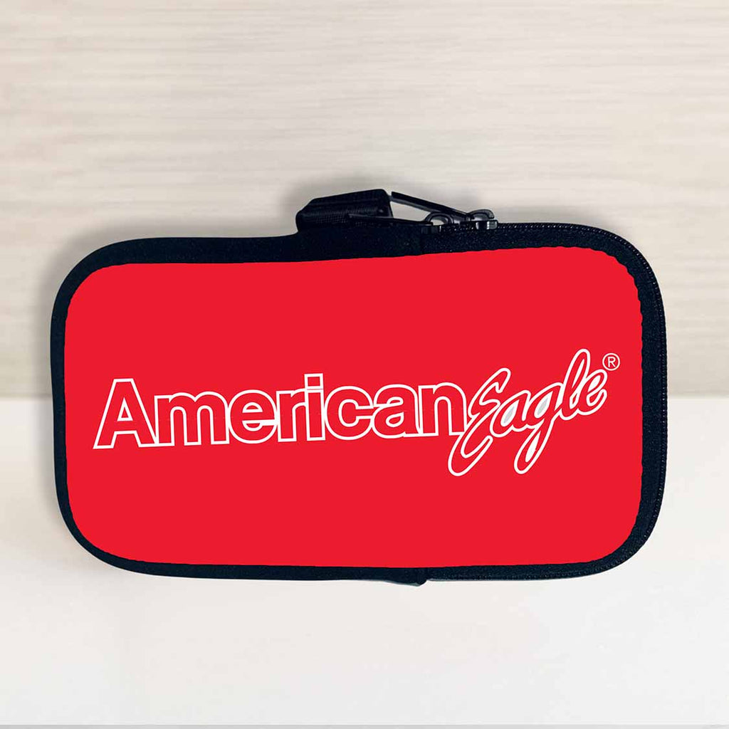 American Eagle Red Travel Pouch