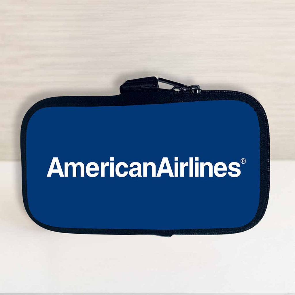 American Airlines Blue Travel Pouch