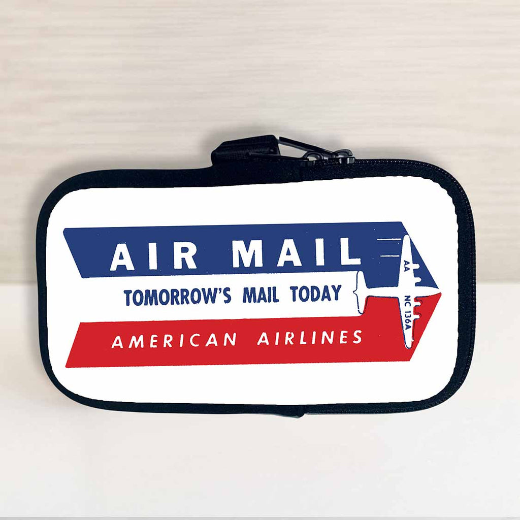 American Airlines Air Mail Sticker Travel Pouch