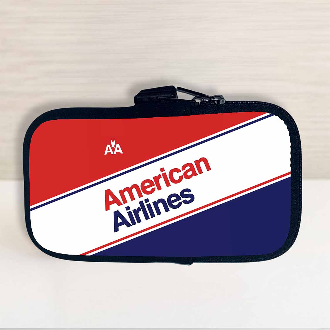 American Airlines 1980's Timetable Cover Travel Pouch
