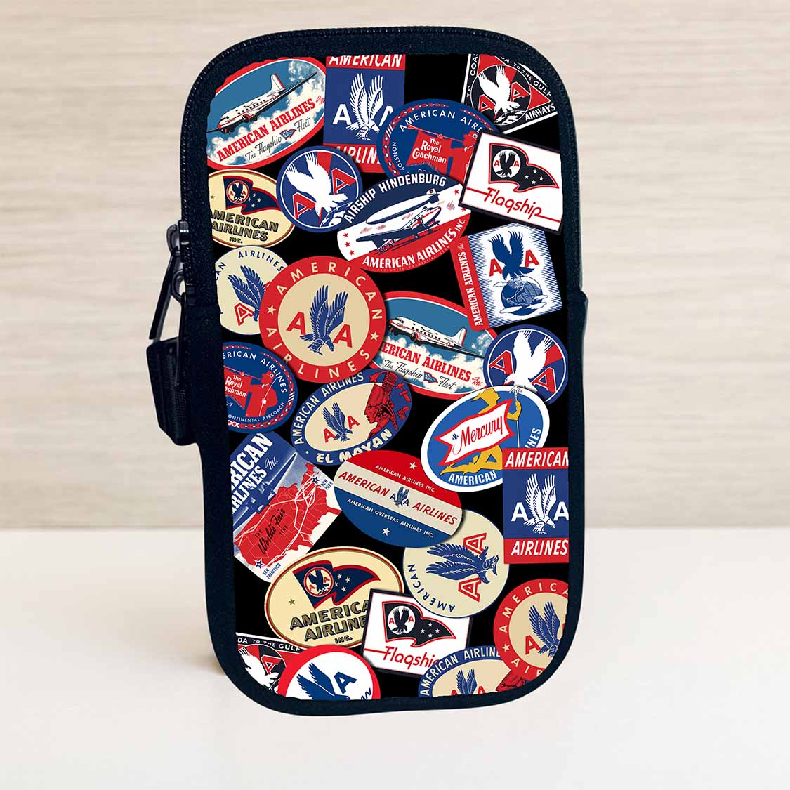 AA Travel Sticker Collage Pouch