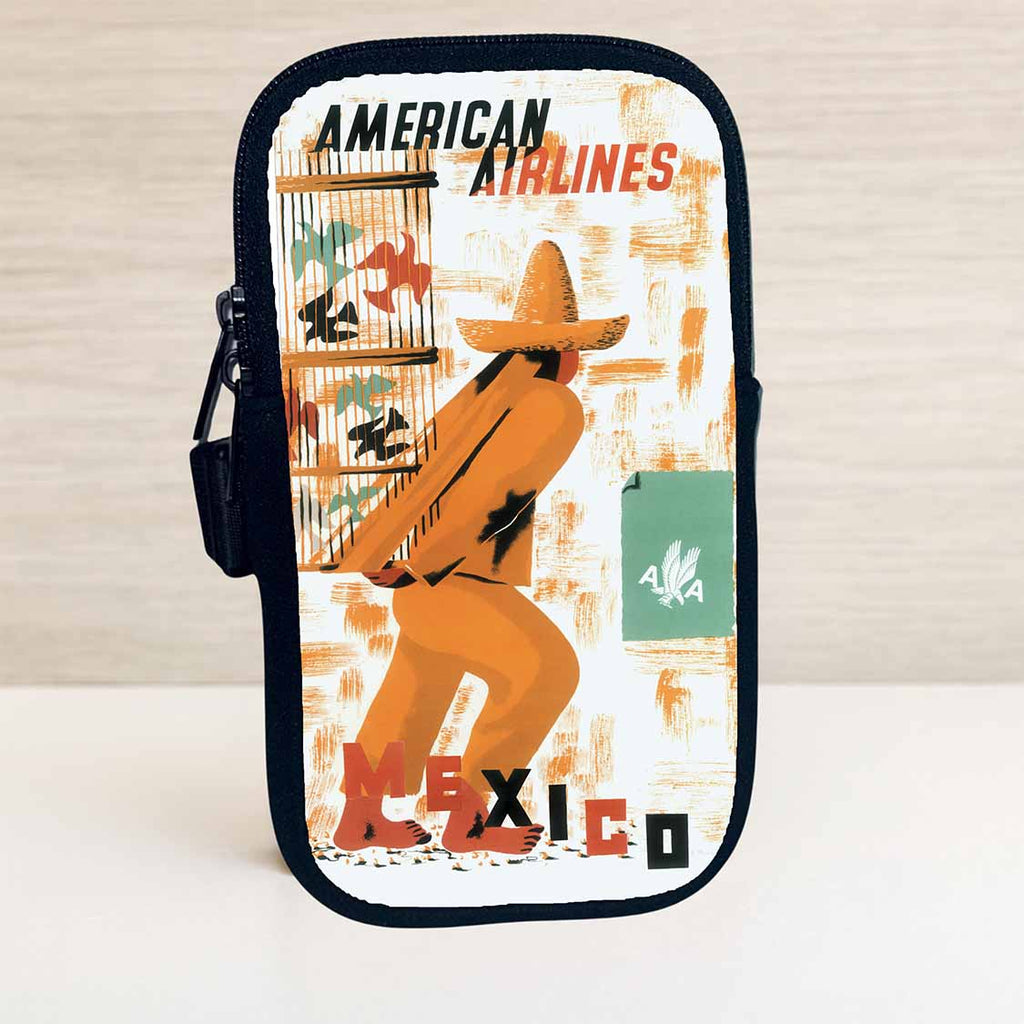 AA Mexico Travel Poster Bag Sticker Travel Pouch