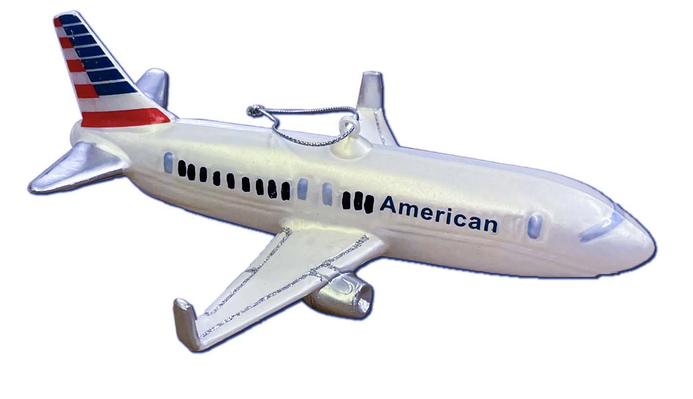 New AA Livery Airplane Christmas Ornament