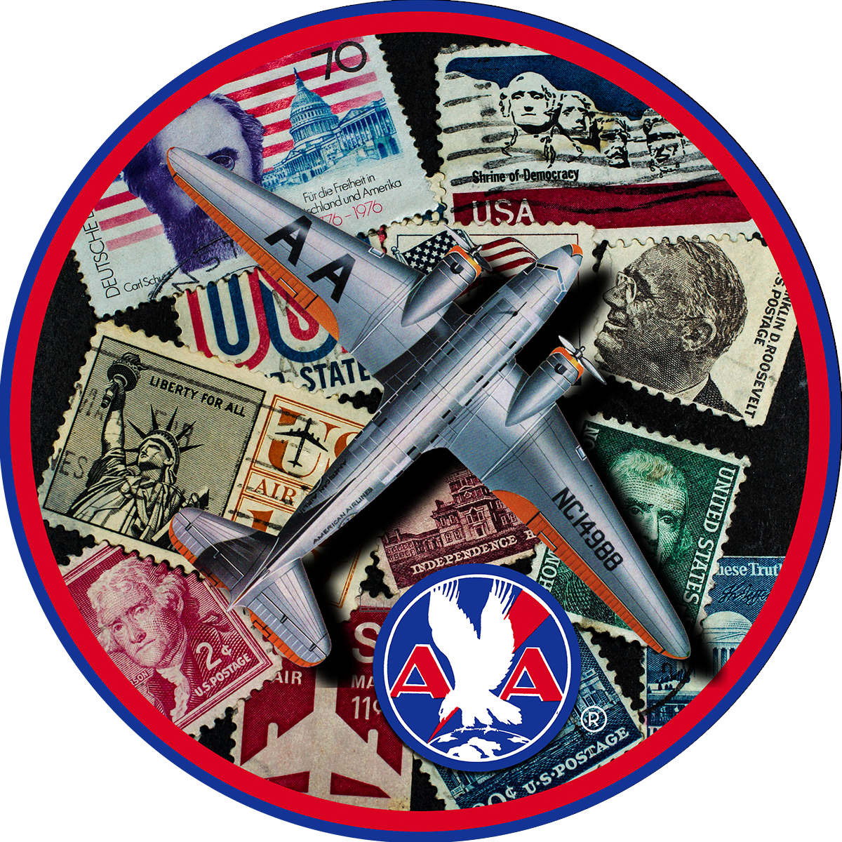 AA 1934 Stamped Sandstone Coaster