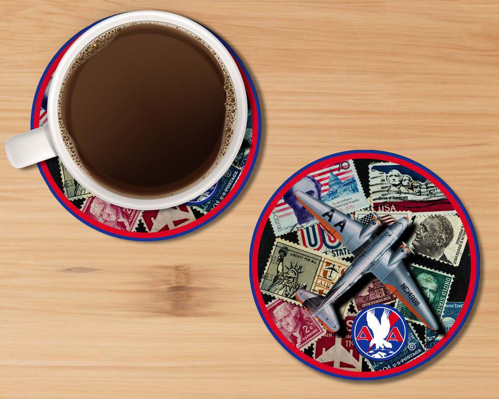 AA 1934 Stamped Sandstone Coaster