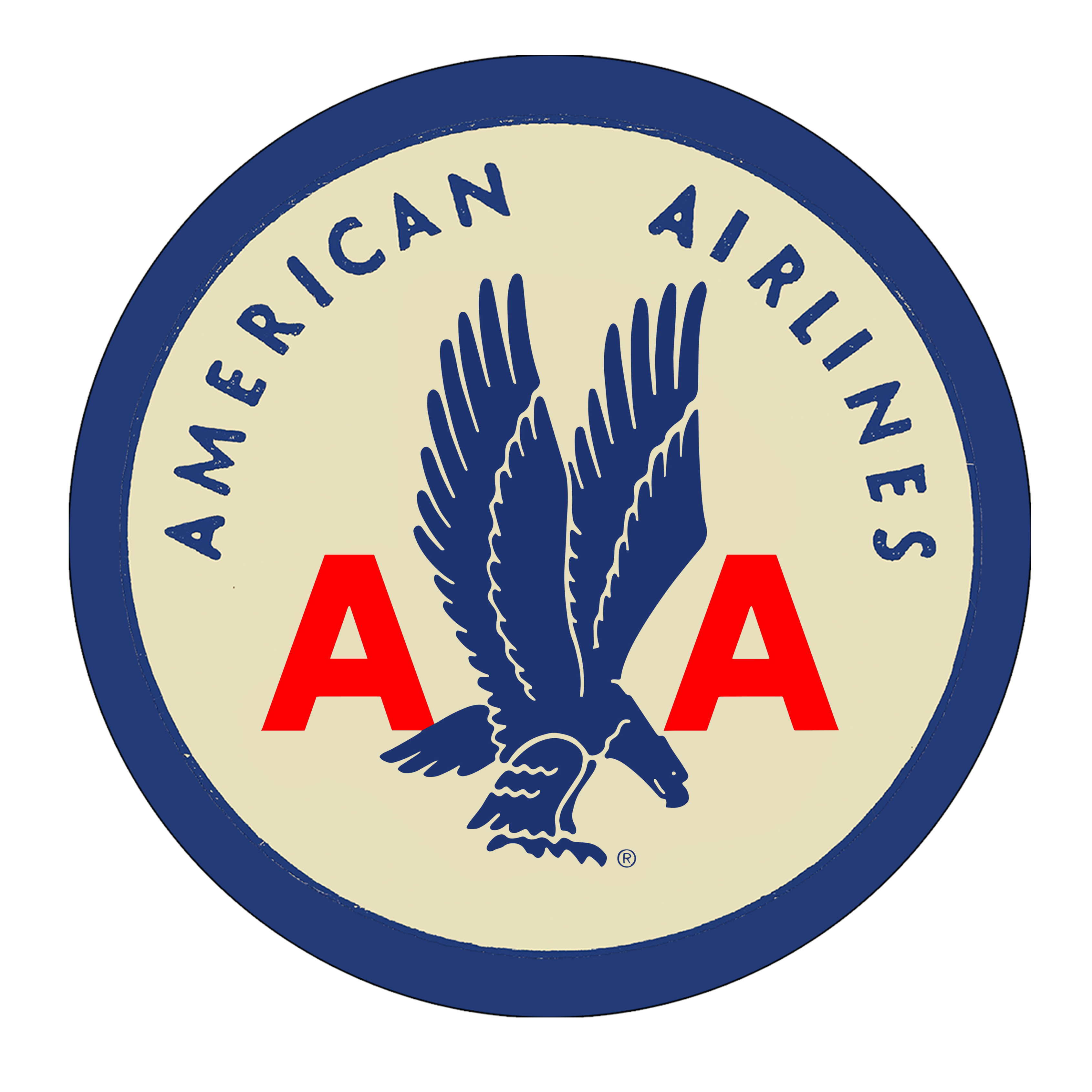 American Airlines 1940's Round Decal Stickers