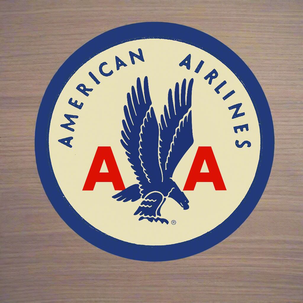 American Airlines 1940's Round Decal Stickers
