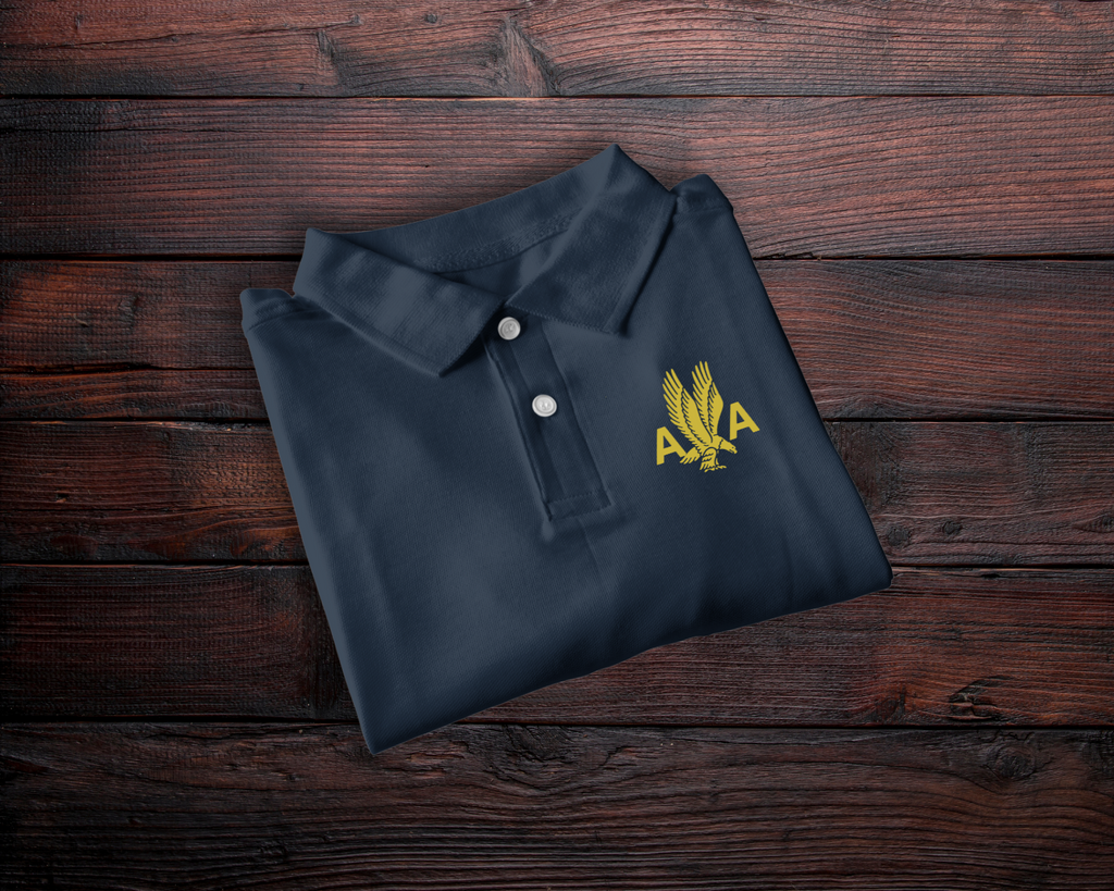AA 1940 Logo Embroidered Wicking Polo