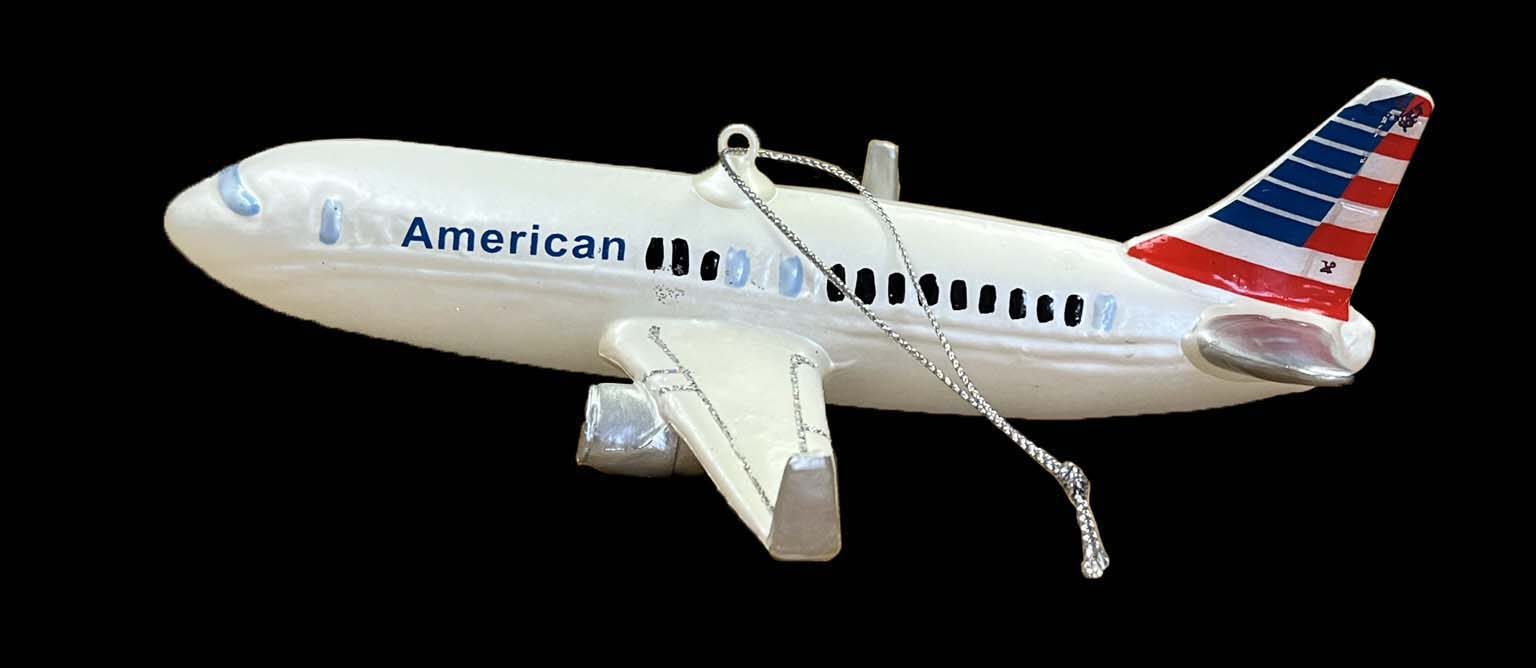 New AA Livery Airplane Christmas Ornament