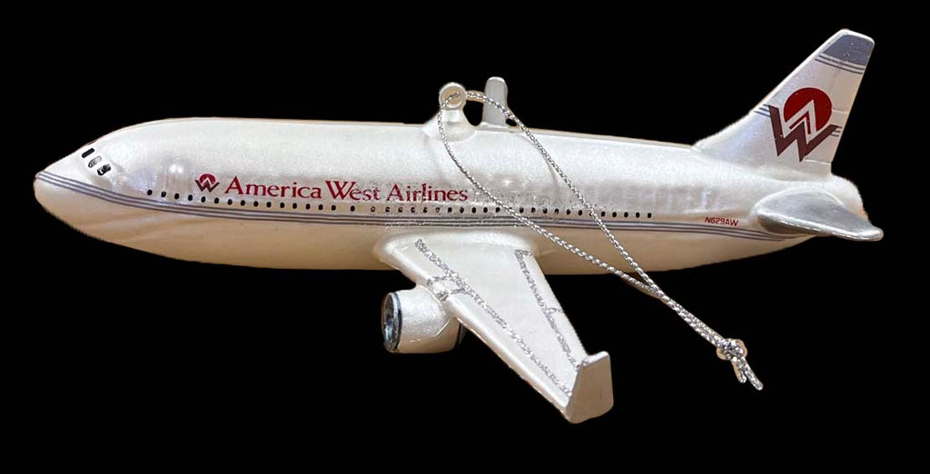 America West Livery Airplane Christmas Ornament