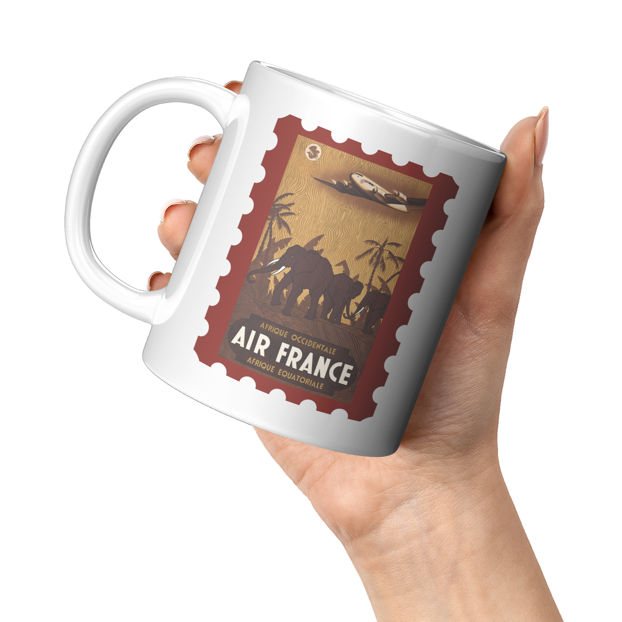 Air_France_Africa_Travel_Poster_1950s_Co_11oz_White_LH_Model_Mockup.png