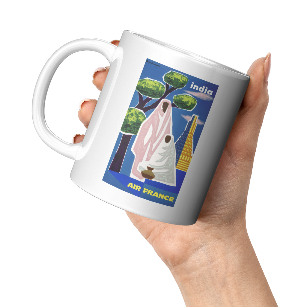 Air_France_Vintage_1950_India_Travel_Pos_11oz_White_LH_Model_Mockup.png_16298575