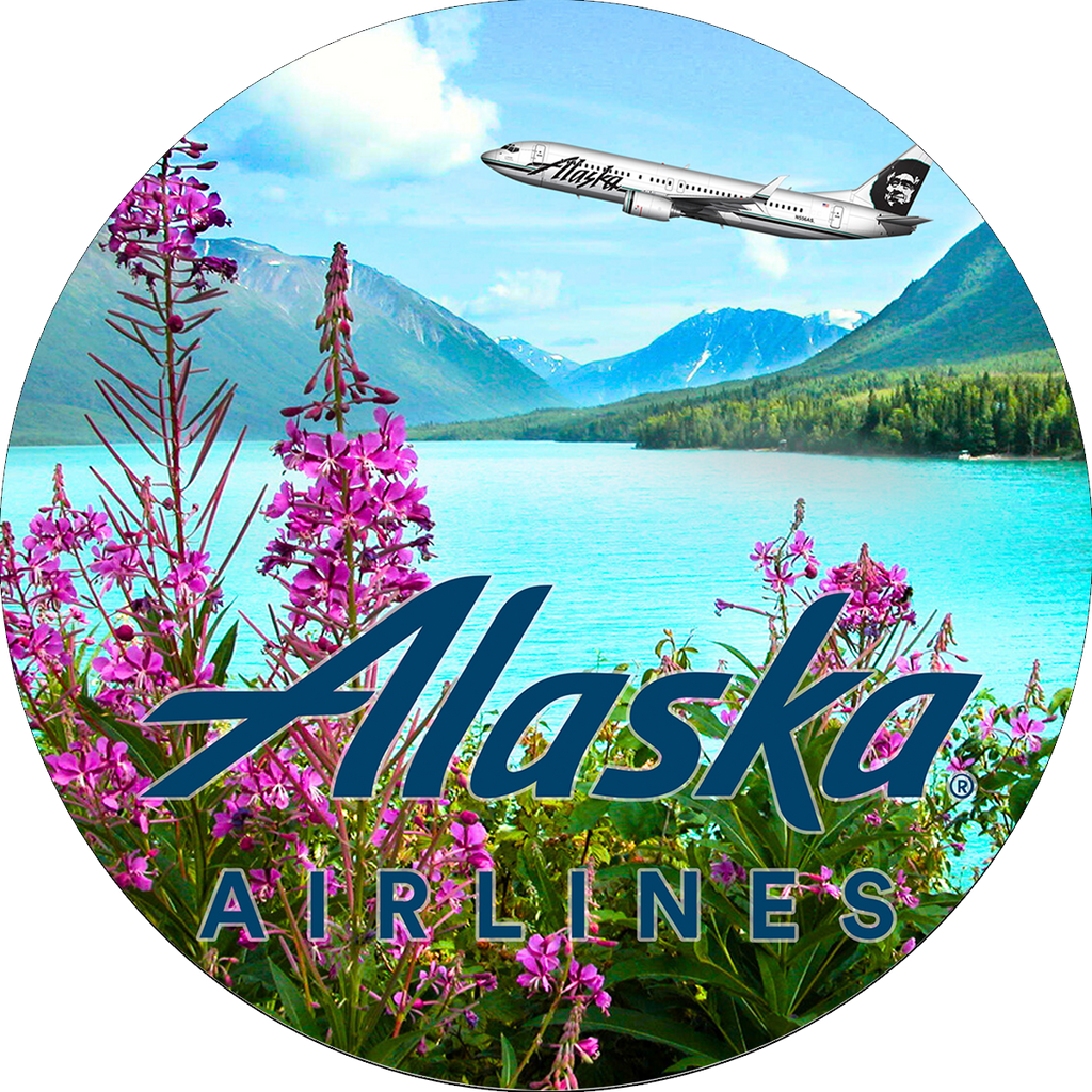 Alaska Let's FLY Sandstone Coaster