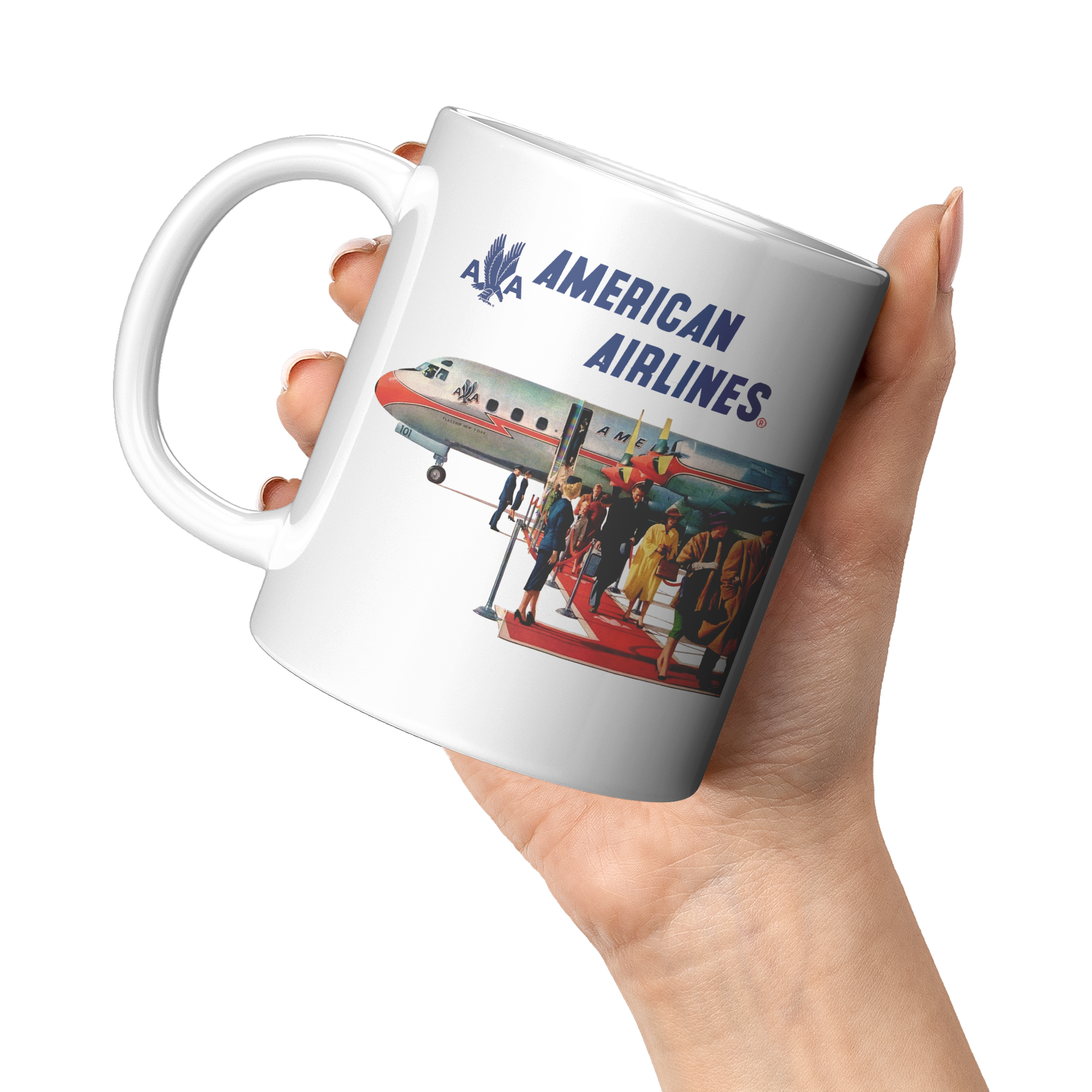 American_Airlines_1946_Red_Carpet_Ad_Cof_11oz_White_LH_Model_Mockup.png