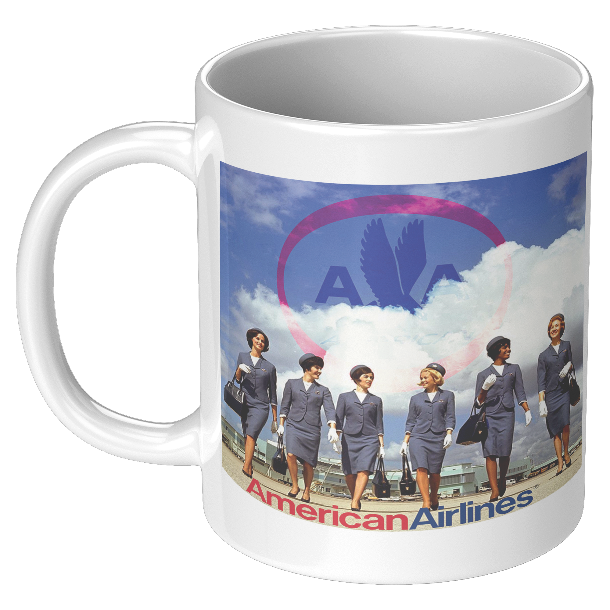 American_Airlines_1960s_Stewardess_Image_11oz_White_LH_Mockup.png