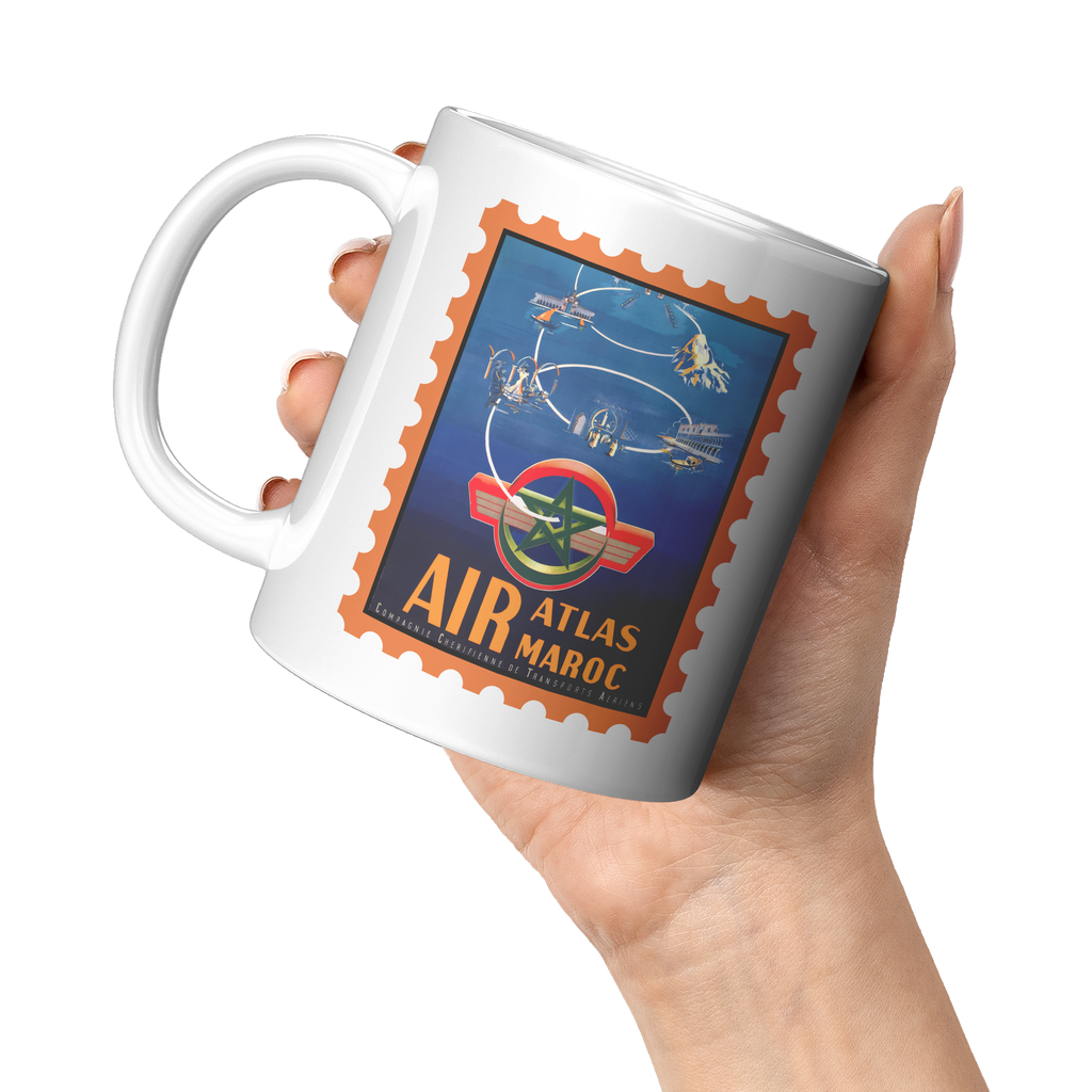 Atlas_Air_Maroc_1954_Travel_Poster_Coffe_11oz_White_LH_Model_Mockup.png