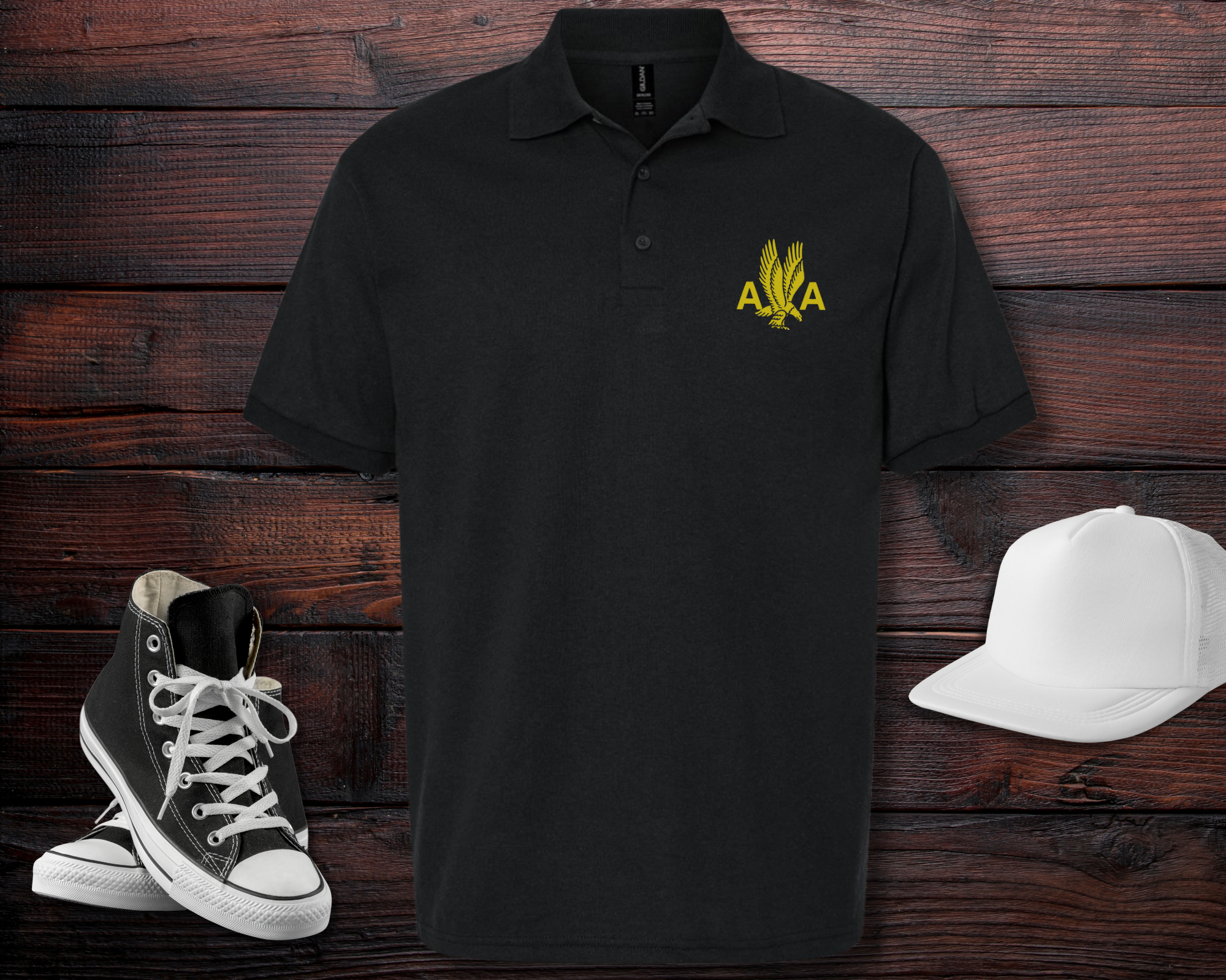 Men's Polo with American Airlines 1940's Logo