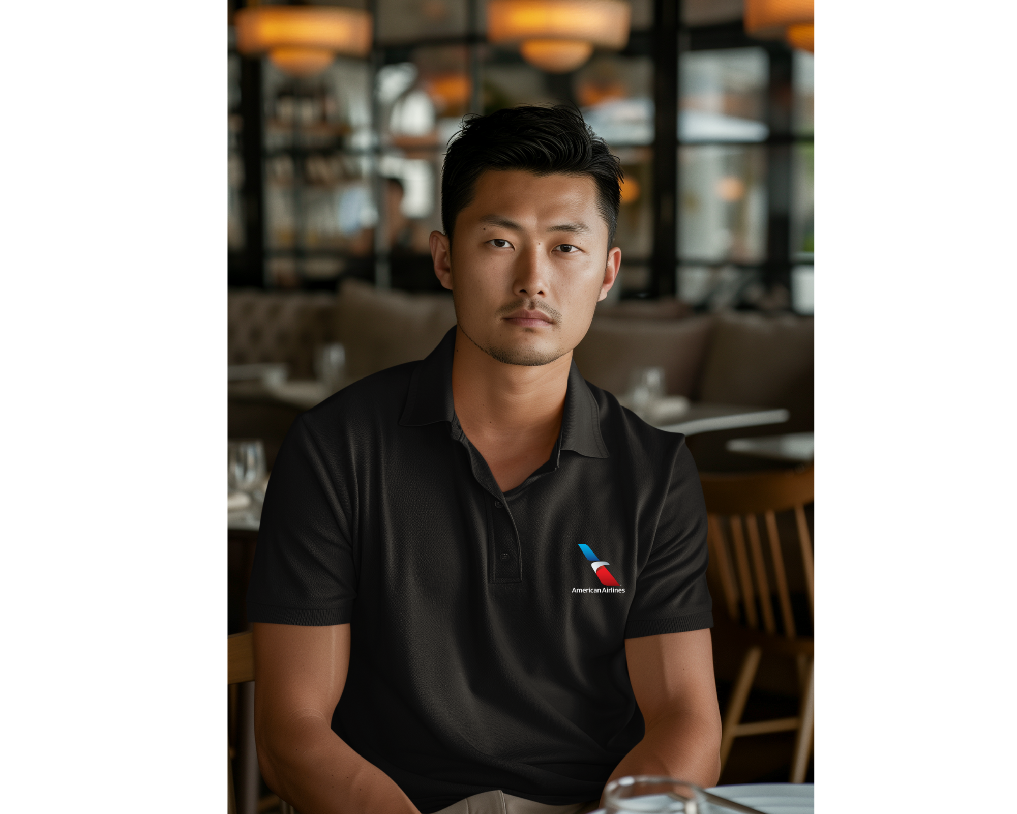 2013 AA Logo Cotton Embroidered Men's Polo