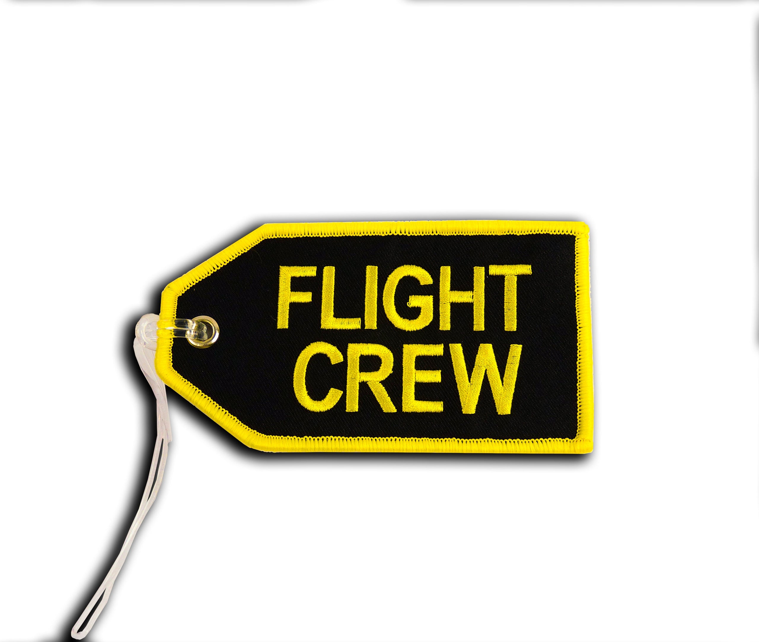 Flight Crew Bag Tag - Yellow on Black