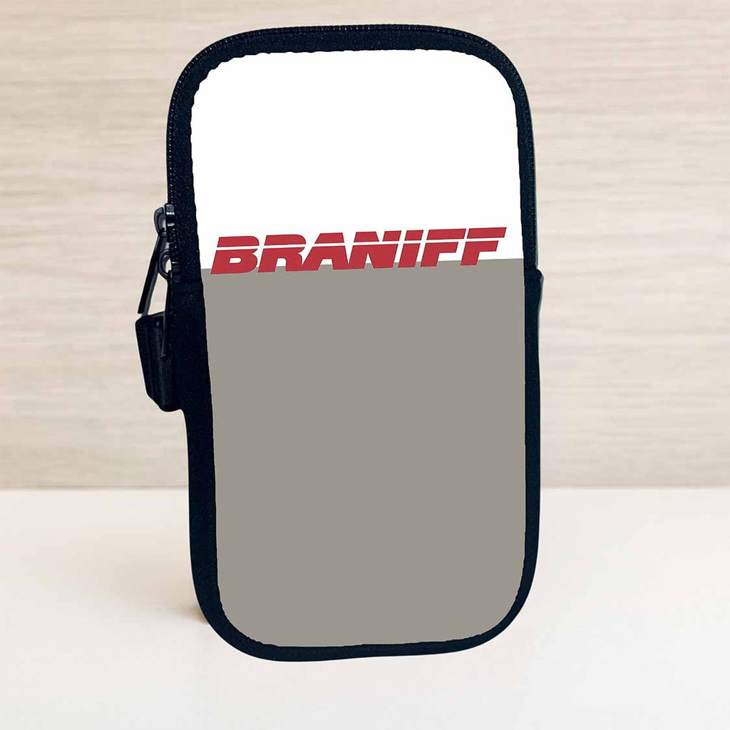 Braniff 1980's Logo Bag Sticker Travel Pouch