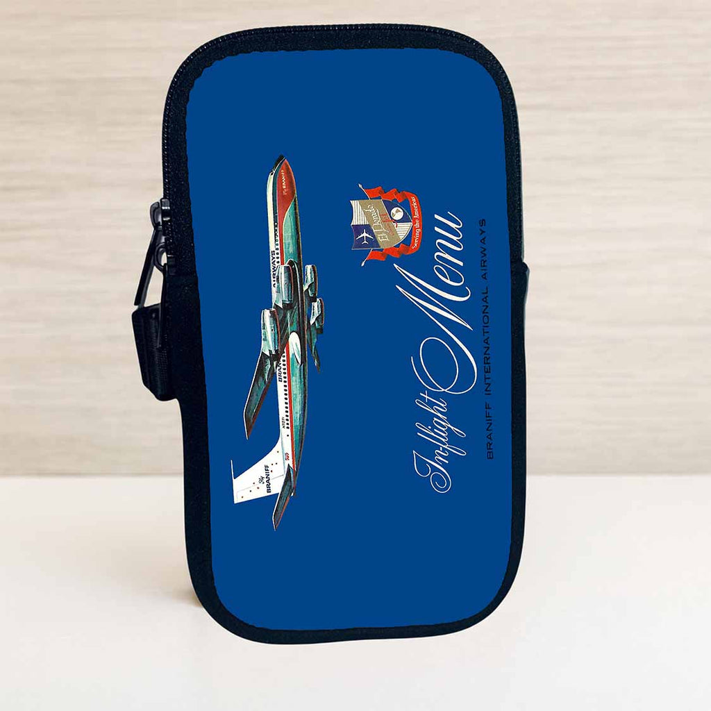 Braniff International El Dorado Super Jets Bag Sticker Travel Pouch