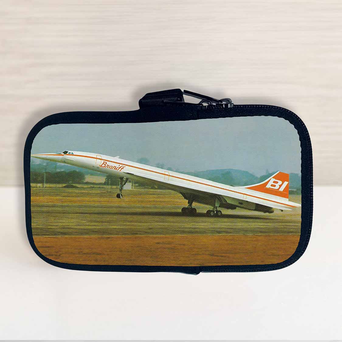 Braniff Jet Bag Sticker Travel Pouch