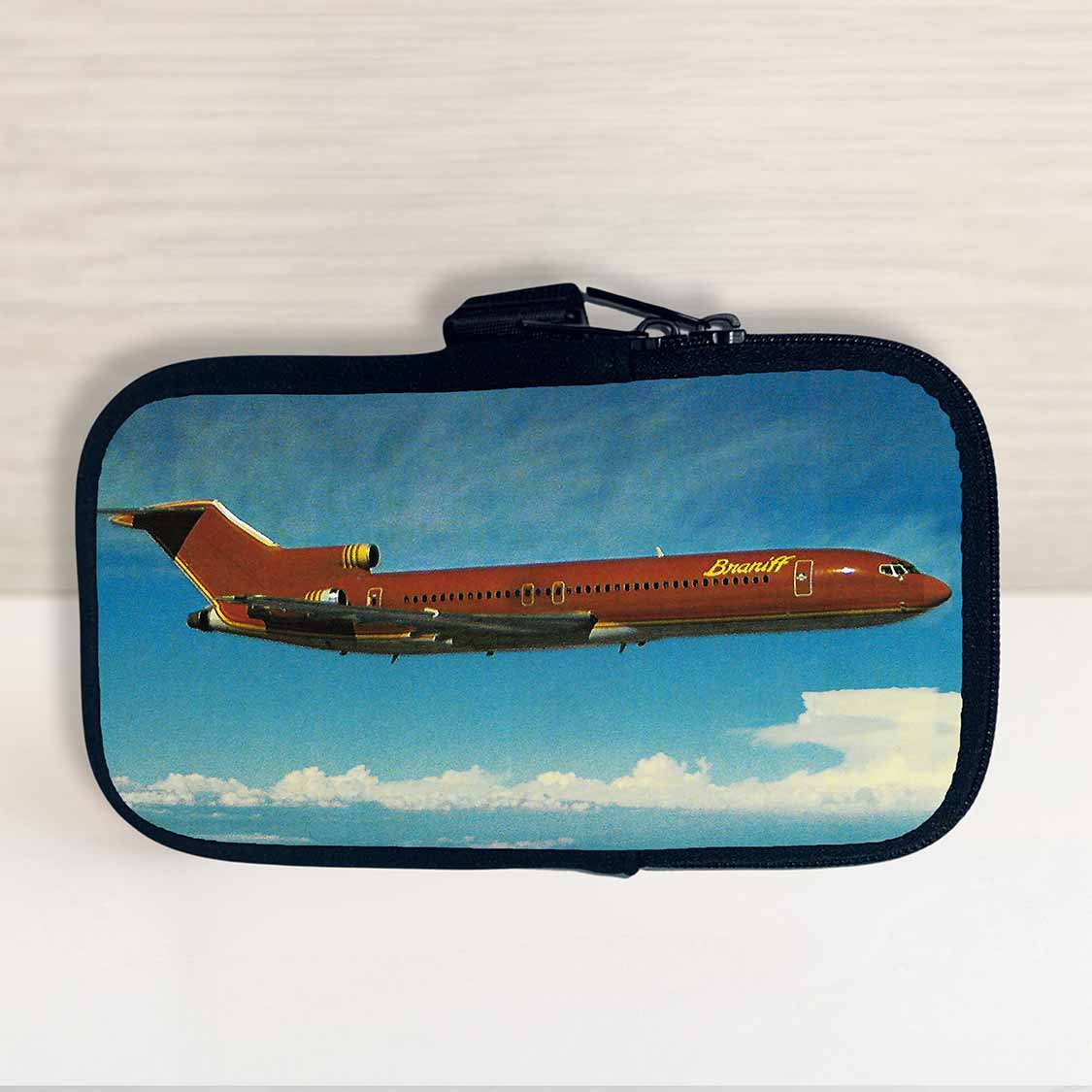 Braniff International Boeing 727-200 Bag Sticker Travel Pouch