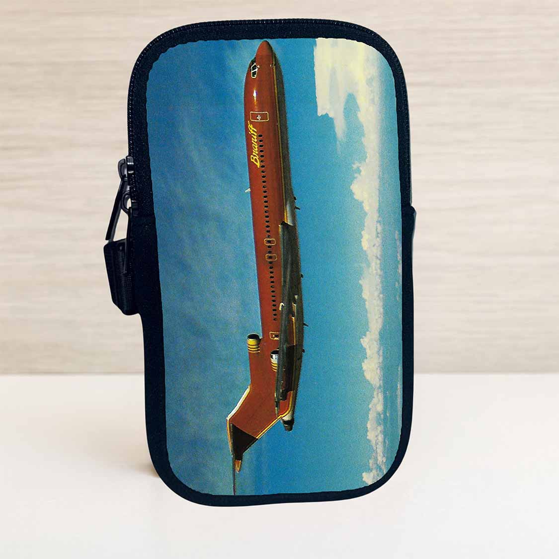 Braniff International Boeing 727-200 Bag Sticker Travel Pouch
