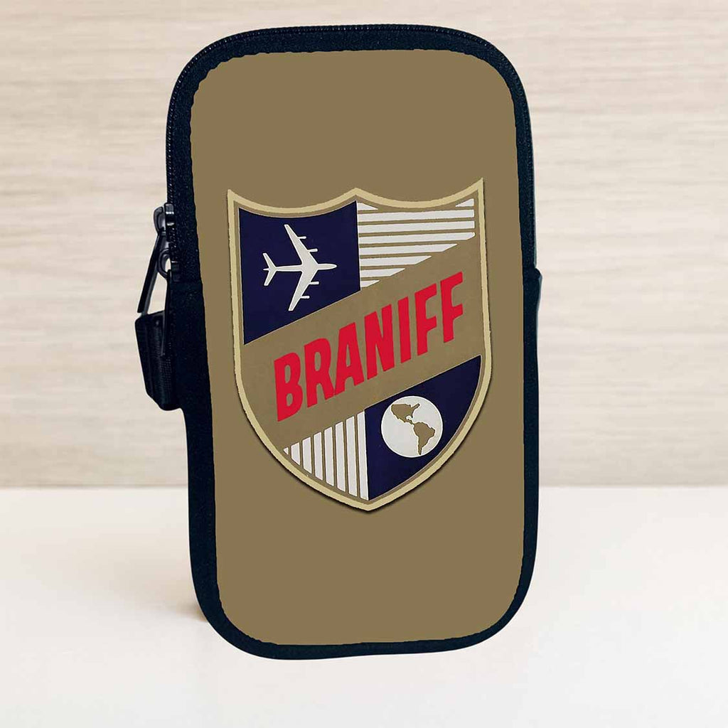 Braniff International 1950's Shield Bag Sticker Travel Pouch