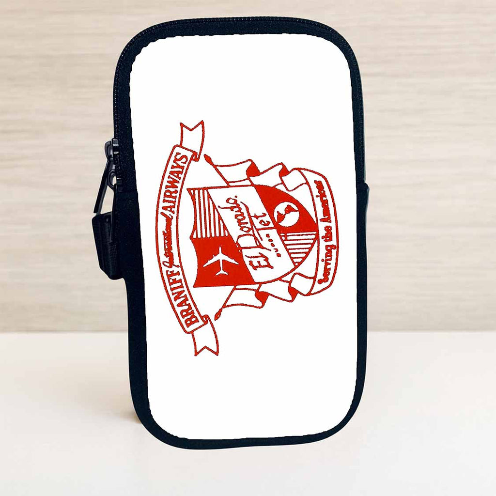 Braniff International Airways El Dorado Jet Shield Bag Sticker Travel Pouch