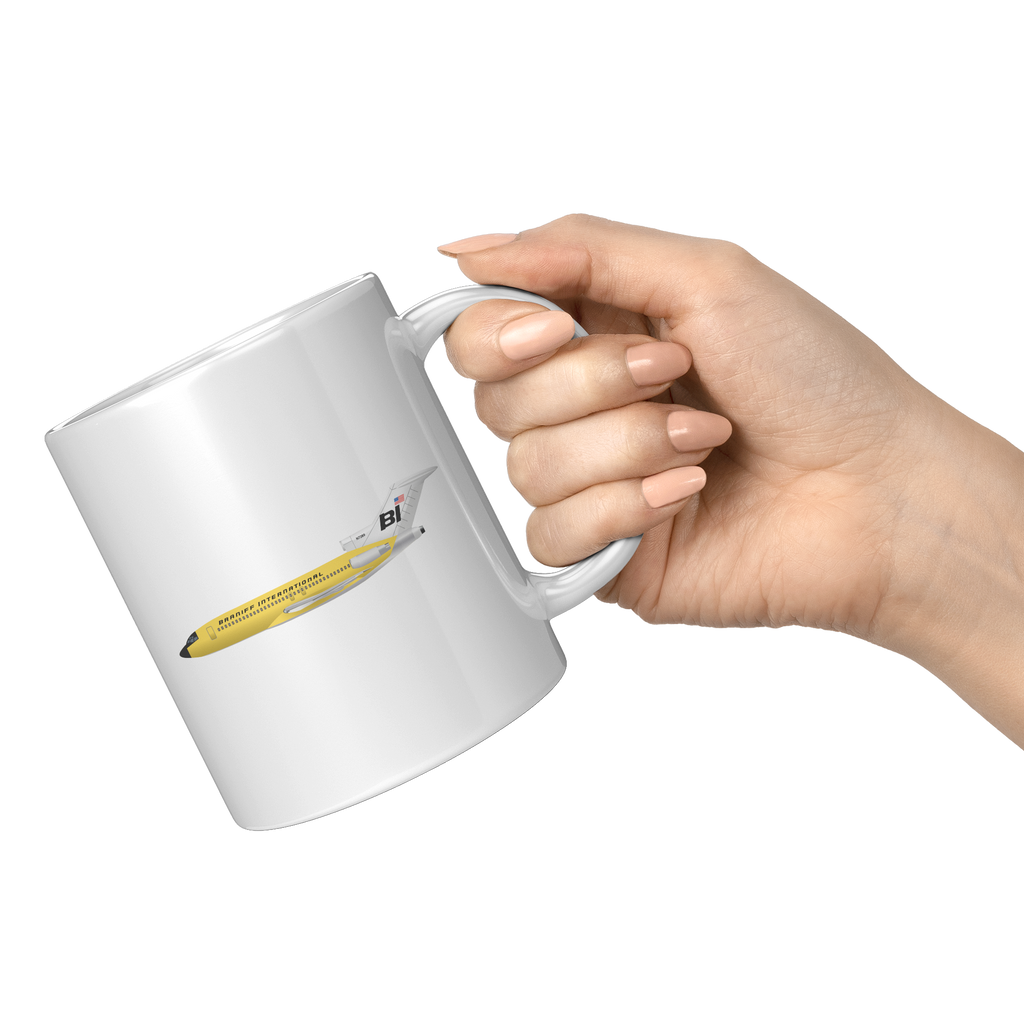 Braniff_727_Yellow_Livery_Coffee_Mug_-_A_11oz_White_RH_Model_Mockup.png
