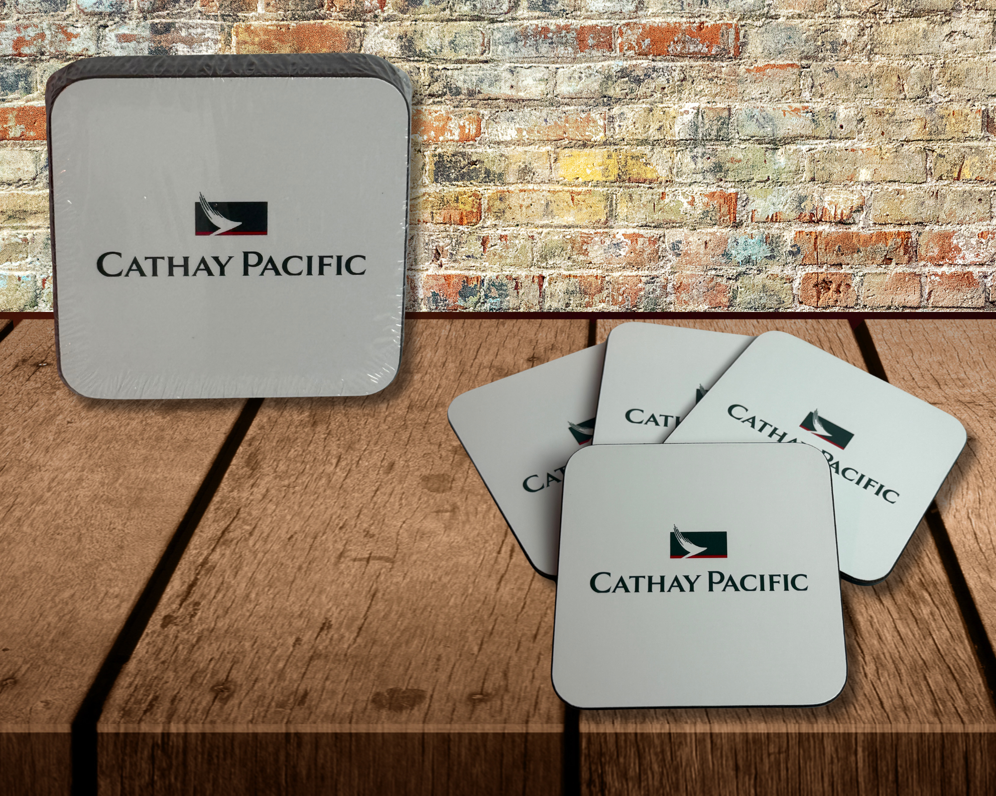 Cathay Pacific Logo Sandstone Coaster