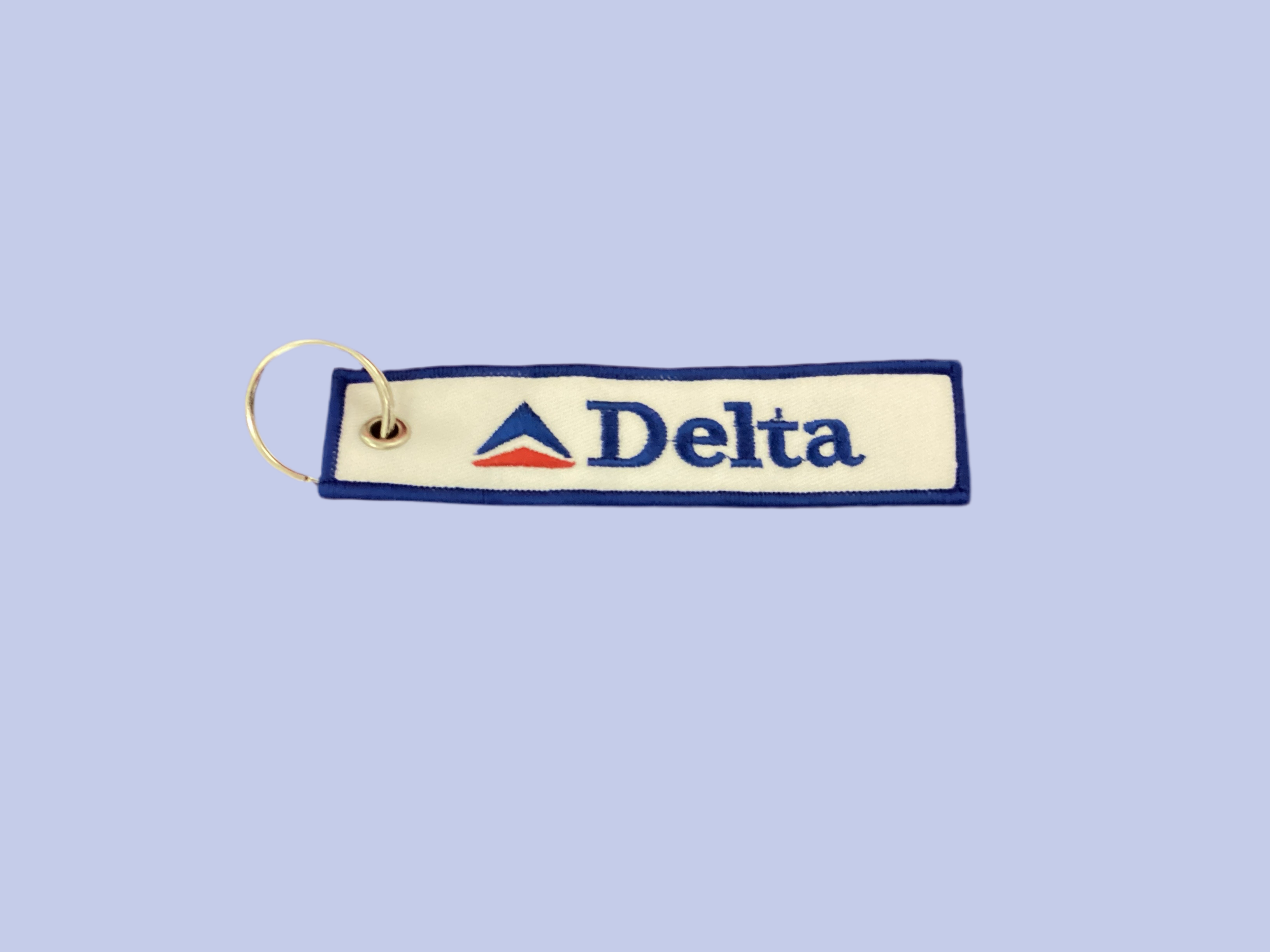 Embroidered Delta Air Lines Retro Key Tag