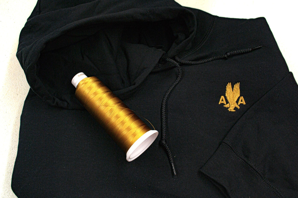 American Airlines 1940's AA Logo Hooded Sweatshirt Embroidered