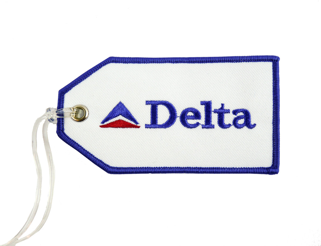 Embroidered Delta Air Lines Retro Bag Tag