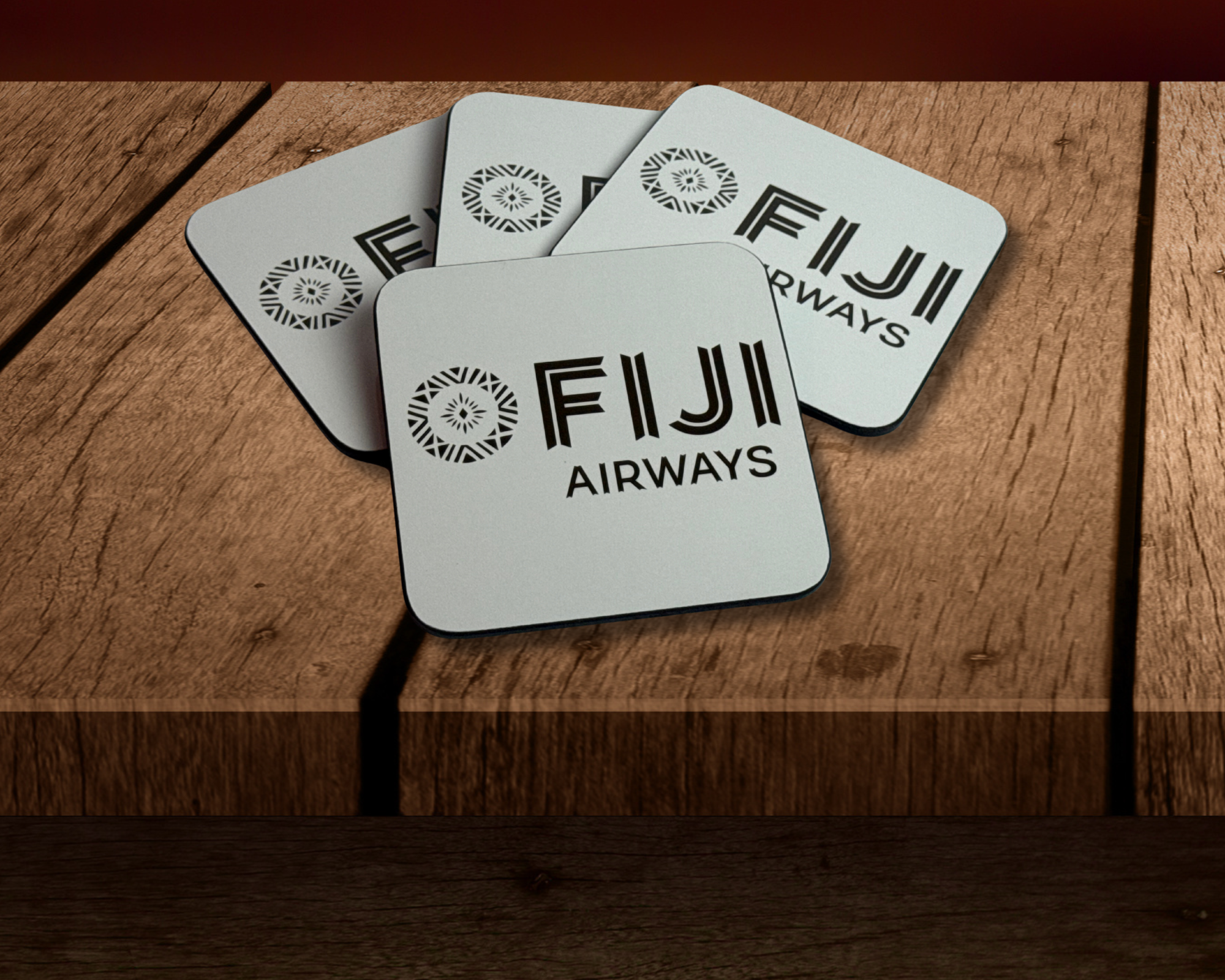 Fiji Airways Logo Sandstone Coaster