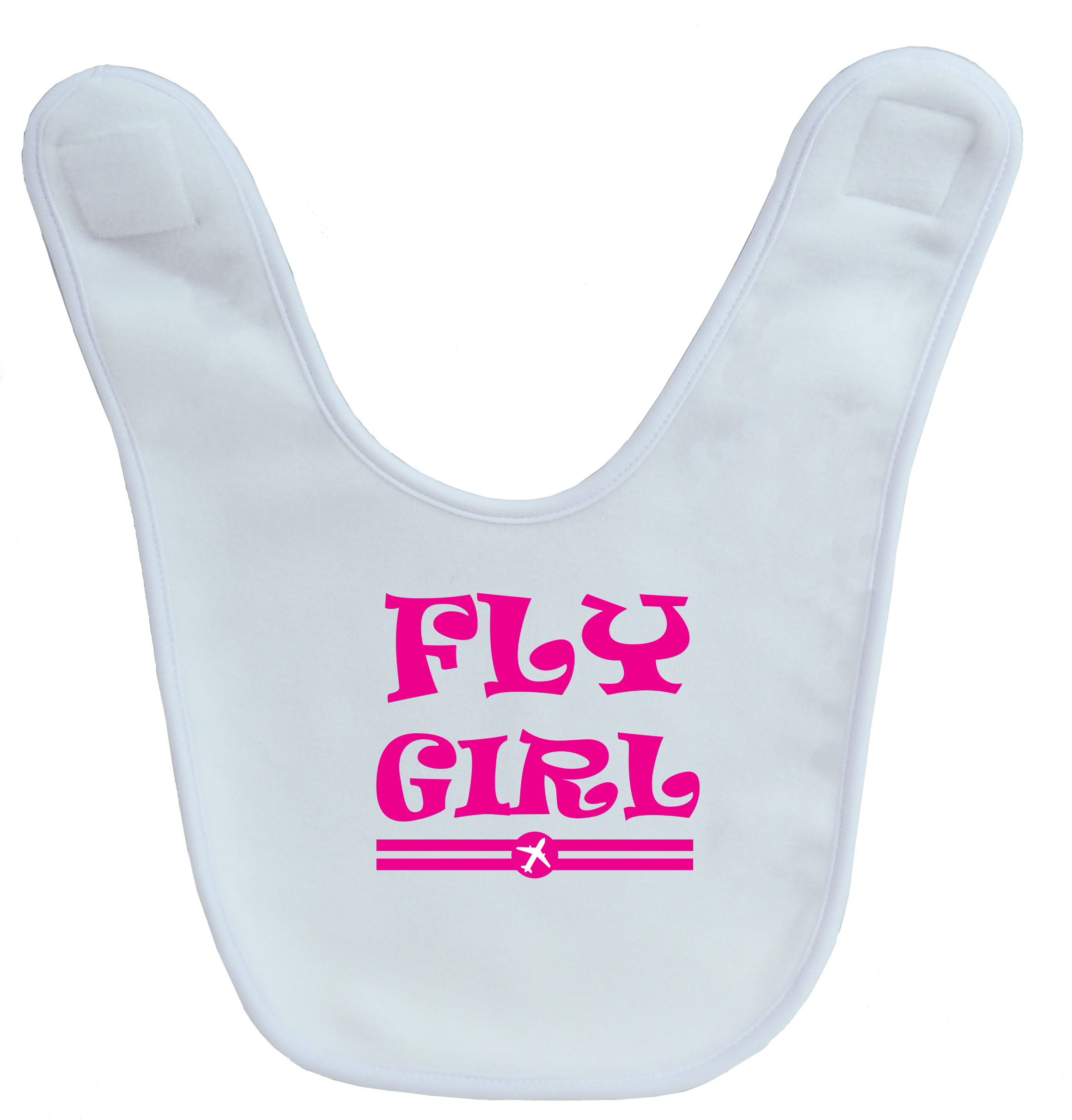 Fly Girl Baby Bib