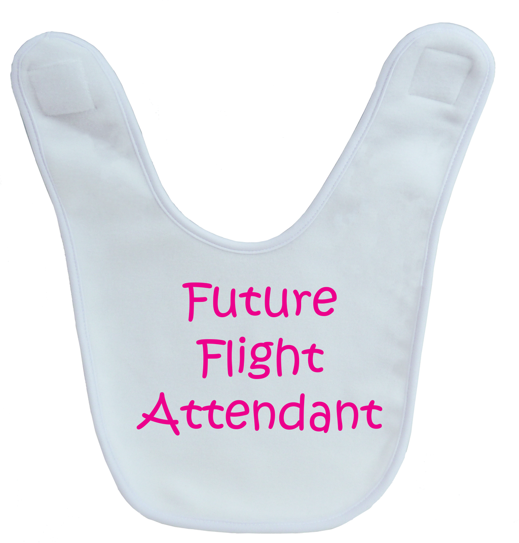 Future Flight Attendant Baby Bib