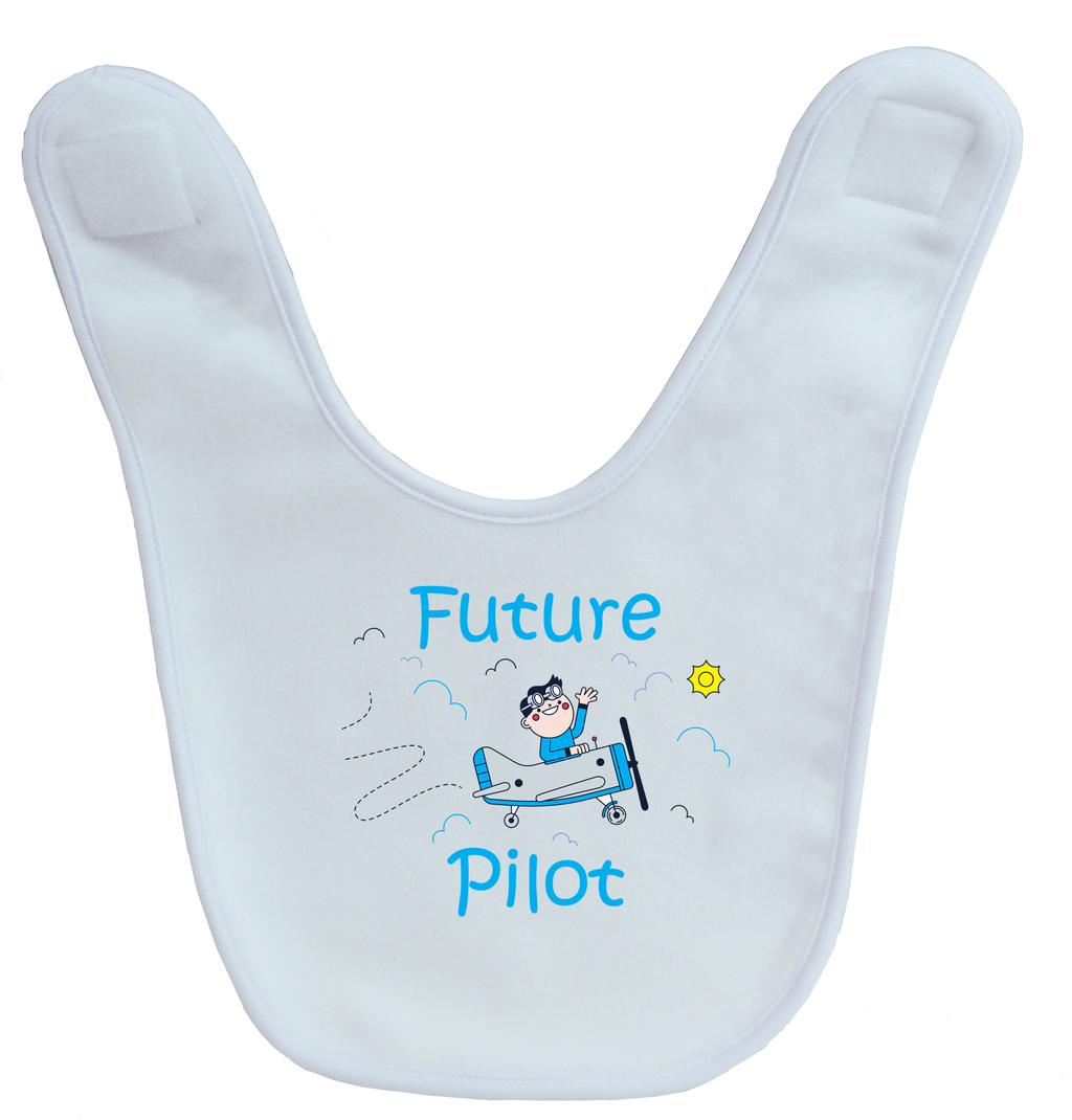 Future Pilot In a Plane Baby Bib
